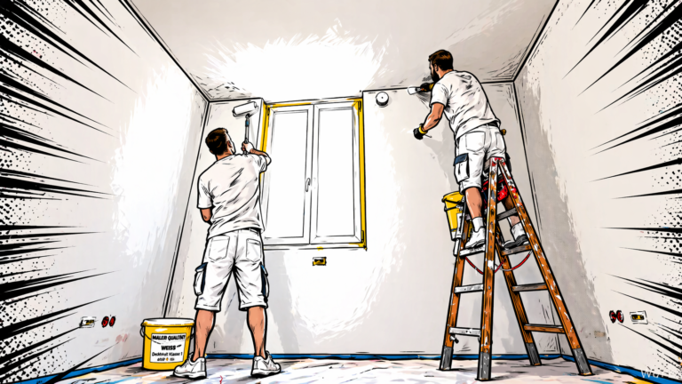 Wände und Decke richtig streichen: In 4 Schritten zum perfekten Weiß